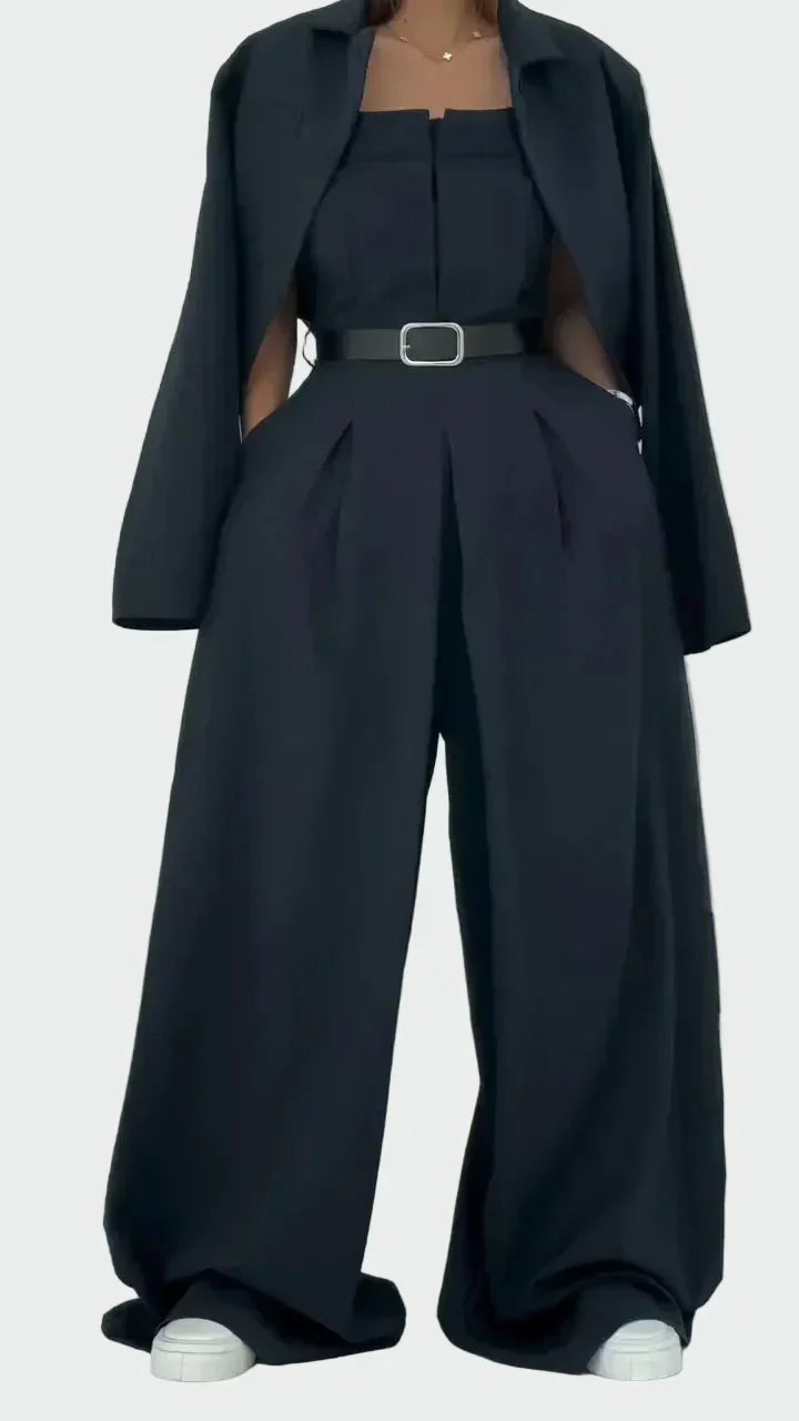 Kombinezonas ir Švarkas Elegantiškas & Modernus