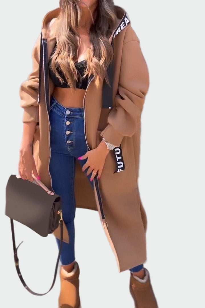 Ilgas Paltas su Kapišonu