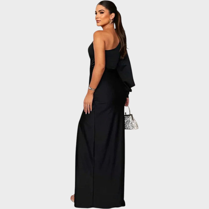 Rasa – Elegantiška ilga suknelė vienam peti